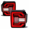 Renegade Tail Lights With Sequential Turn Signal / Sequential Brake Lamp - Black / Red CTRNG0650-BR-SQ